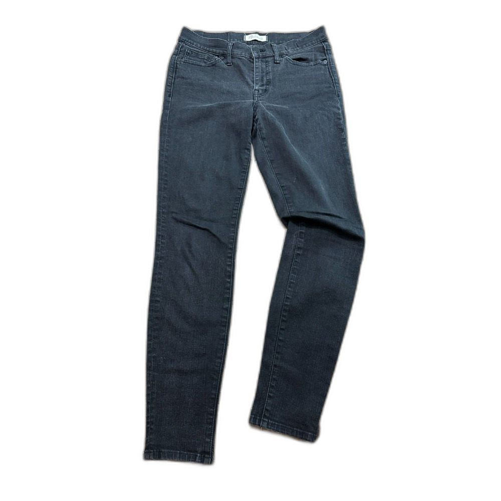 Madewell Skinny Skinny Jeans Womens 28 Black Mid Rise Stretch Denim Pants